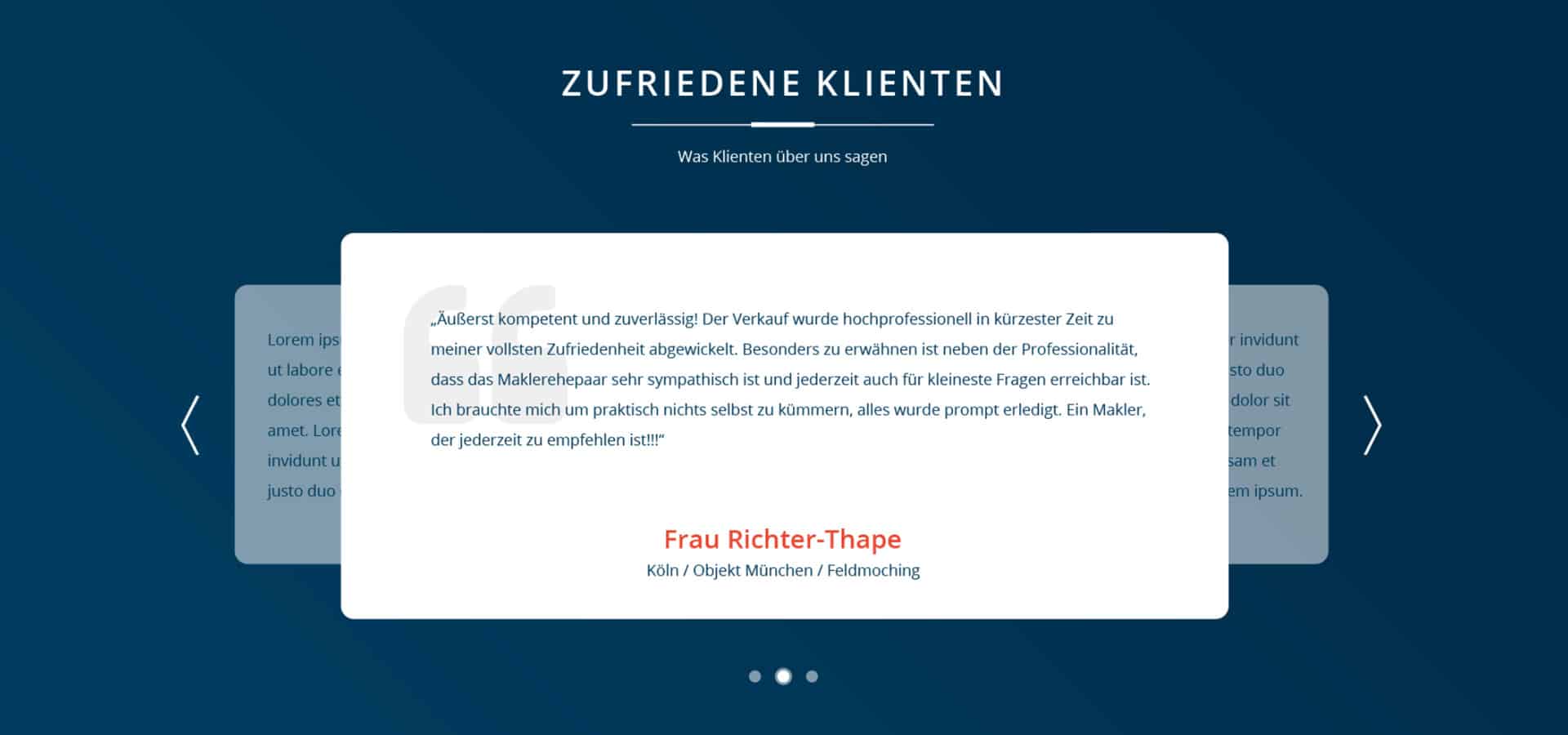 SteGe Immobilien München – Kundenstimmen (Nachher)