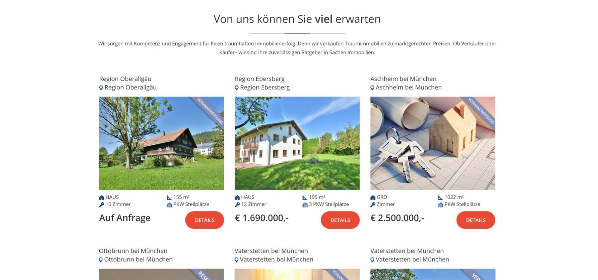 SteGe Immobilien München – Angebote (Vorher)