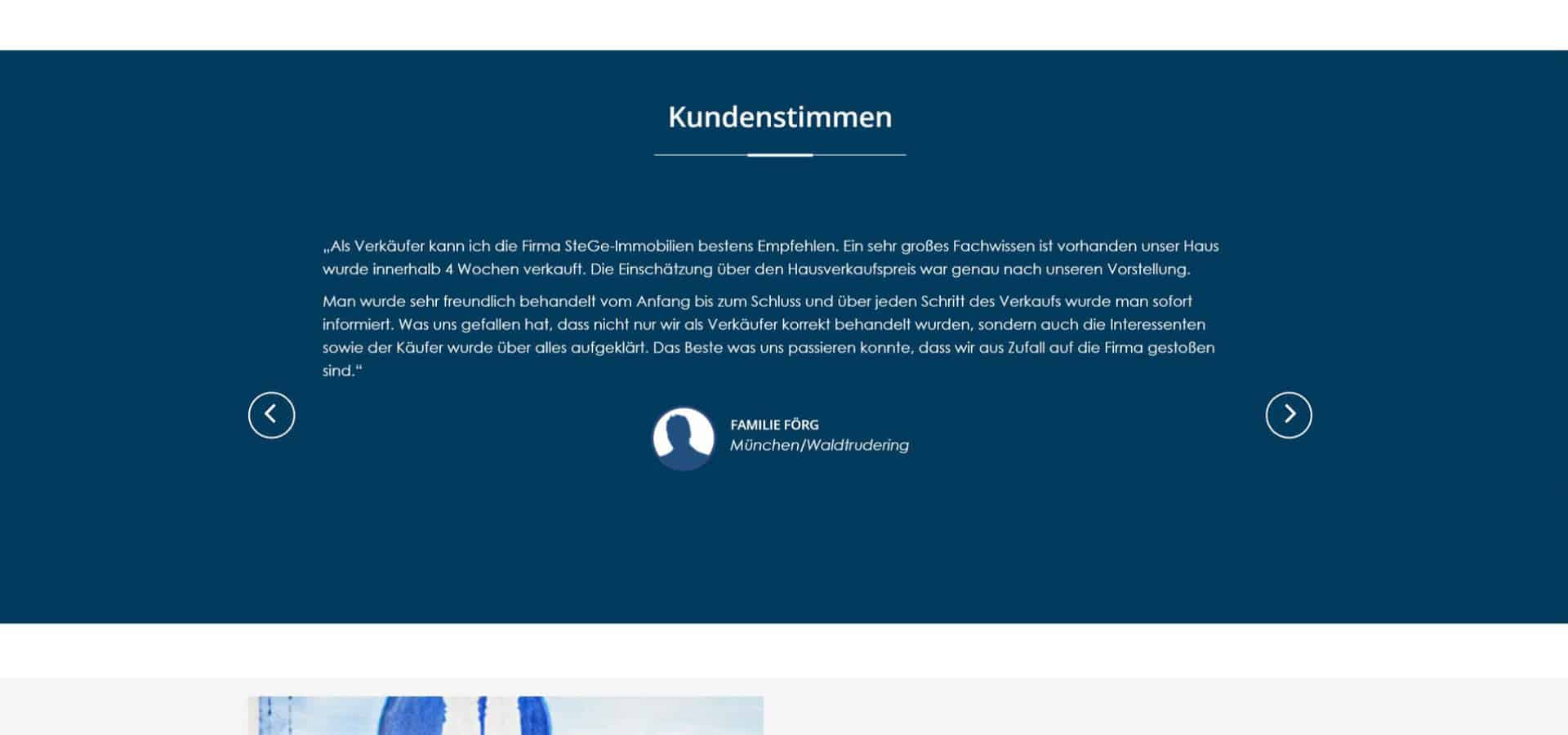 SteGe Immobilien München – Kundenstimmen (Vorher)