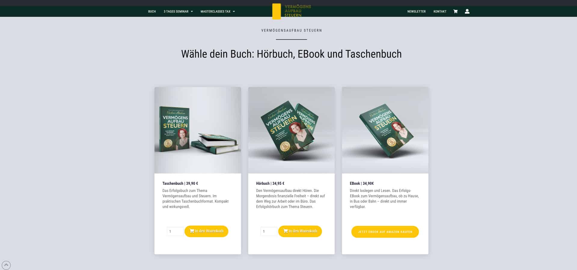 Vermögensaufbau Steuern – Buch (Nachher)