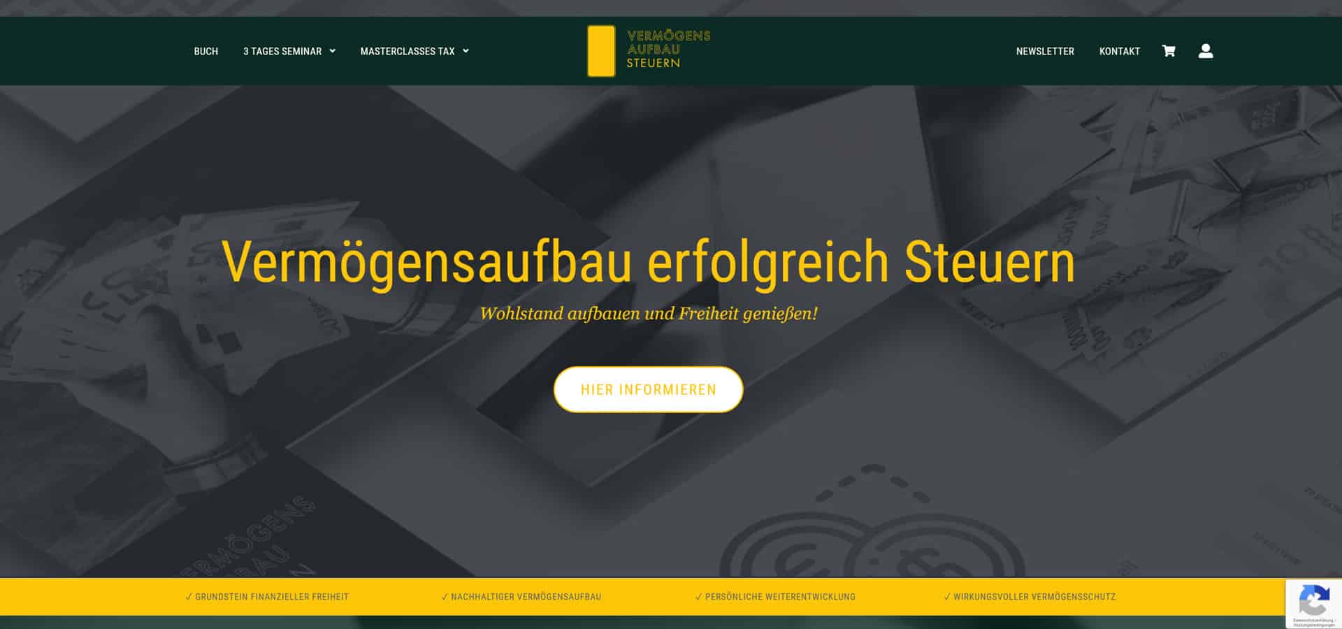Vermögensaufbau Steuern – Startseite (Nachher)